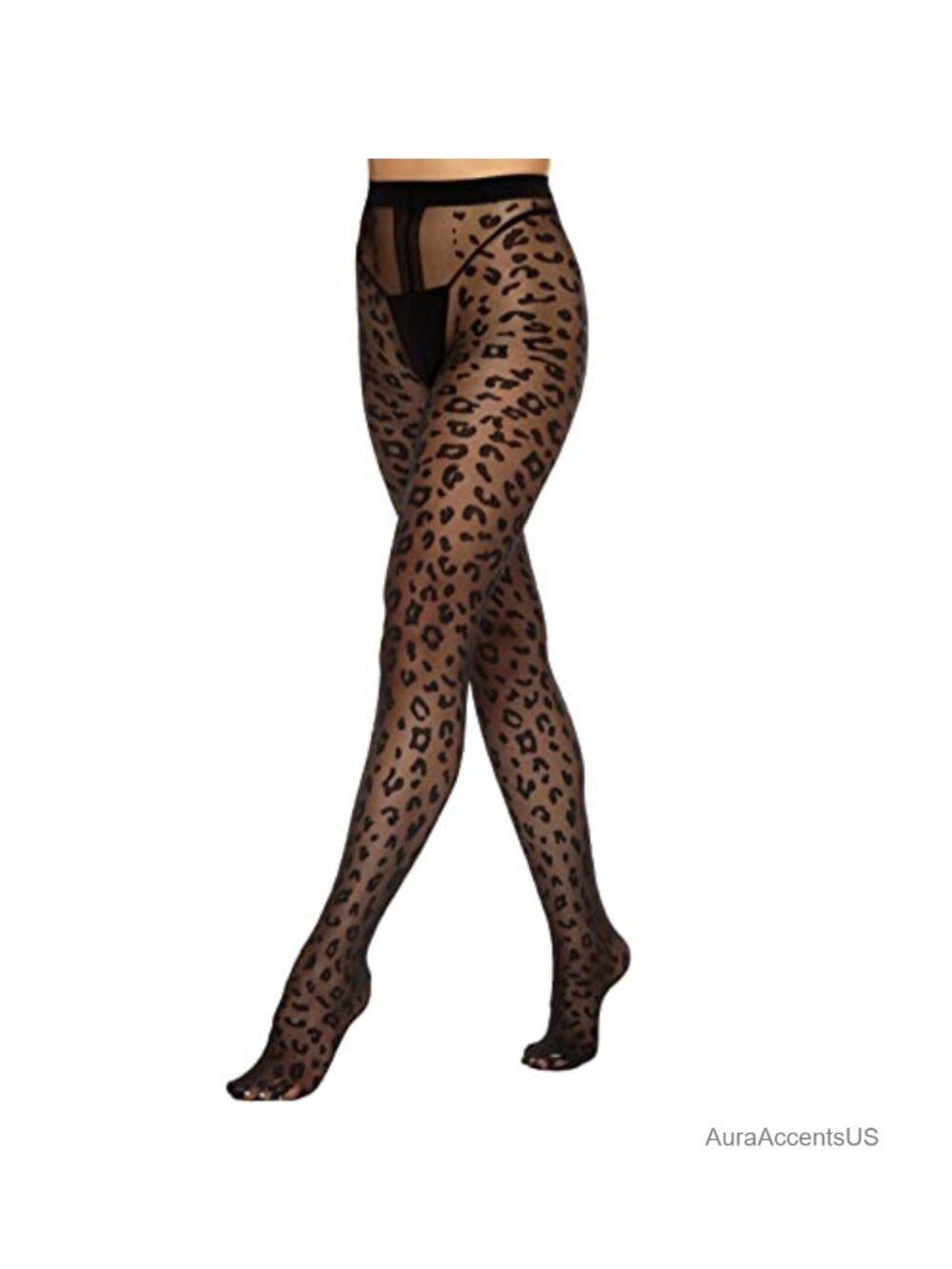 Women's Sheer Patterned Tights Polka Dot Leopard Pantyhose